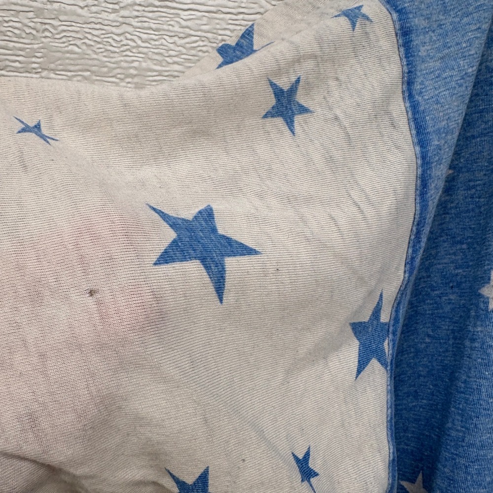 Vintage Disney Snow White Sleepy Dwarf Get Up And Go Sleep Shirt Blue Stars OS - Picture 13 of 16